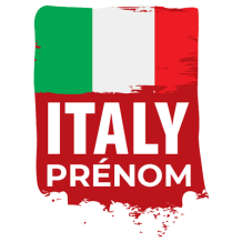 Drapeau Italie design-1, parfait pour les accessoires de bébé : tétines, attaches-tétines et plus sur bebe-prenom.com.