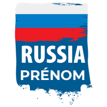 Drapeau Russia pour personnaliser les accessoires de bébé, disponible sur bebe-prenom.com.