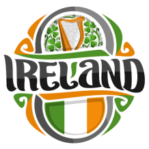 Tétine Flag Ireland pour bébé, colorée et originale. Découvrez notre sélection d\'articles pour bébé sur bebe-prenom.com.