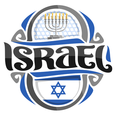 Détail du produit Flag Israel, idéal pour personnaliser les articles pour bébé sur bebe-prenom.com.