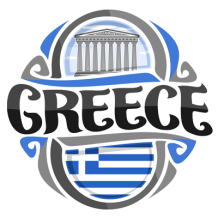 Détaille la culture grecque avec ce produit Flag Greece, parfait pour les accessoires de bébé sur bebe-prénom.com.