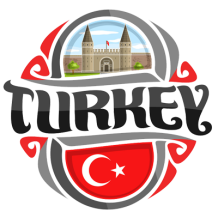 Flag Turkey, un joli design pour les accessoires de bébé sur bebe-prenom.com. Idéal pour une touche unique et colorée !