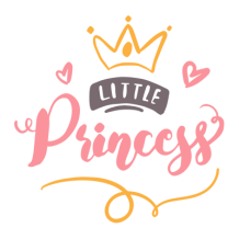Design \"My little princess Motif-2\", idéal pour les articles de bébé : style adorable pour tétines et accessoires.