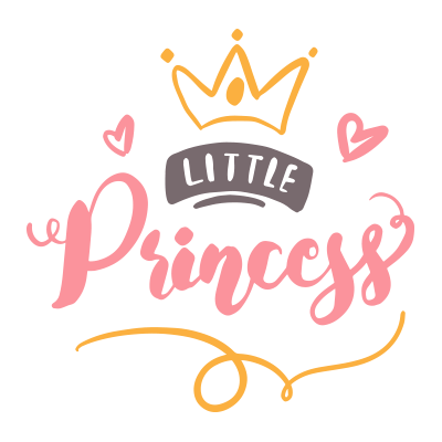 Design \"My little princess Motif-2\", idéal pour les articles de bébé : style adorable pour tétines et accessoires.