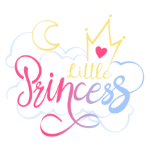 My little princess Motif-7, un design doux et stylé pour les accessoires de bébé sur bebe-prenom.com.
