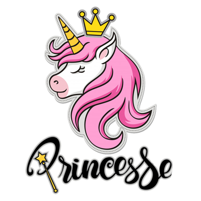 Licorne rose princesse, un accessoire adorable pour bébé, parfait pour ajouter une touche magique aux articles essentiels.