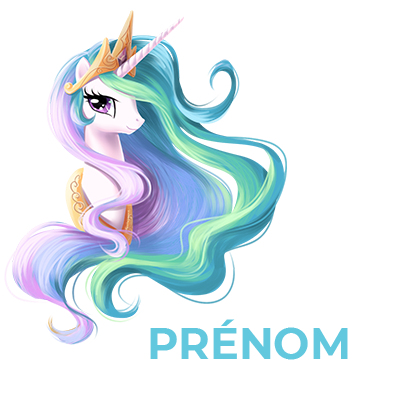 Poupée My Little Pony Princesse Célestia Version 2, idéale pour les petits fans de magie. Disponible sur bebe-prenom.com.
