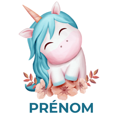 Licorne turquoise, un adorable accessoire pour bébé, parfait pour égayer les tétines et les bavoirs. Découvrez-le sur bebe-preno