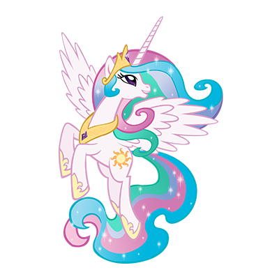My Little Pony Princesse Célestia Version-3, un adorable personnage pour égayer les accessoires de votre bébé sur bebe-prenom.co