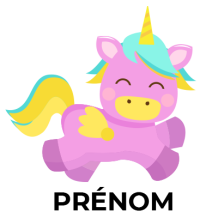 Licorne Modèle-4, un compagnon magique pour bébé, parfait pour vos articles de puériculture sur bebe-prenom.com.