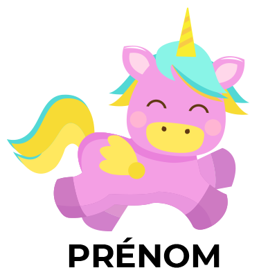Licorne Modèle-4, un compagnon magique pour bébé, parfait pour vos articles de puériculture sur bebe-prenom.com.