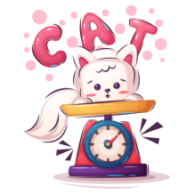 Animaux rigolos Cat Motif-1, design amusant pour les accessoires de bébé. Disponible sur bebe-prenom.com.