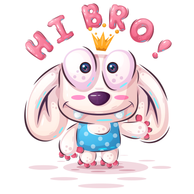 Animaux rigolos Hi Bro !, un design amusant pour égayer vos accessoires pour bébé sur bebe-prenom.com.