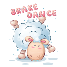 Animaux rigolos Brake Dance : un adorable motif pour égayer les affaires de bébé chez bebe-prenom.com.