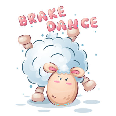 Animaux rigolos Brake Dance : un adorable motif pour égayer les affaires de bébé chez bebe-prenom.com.