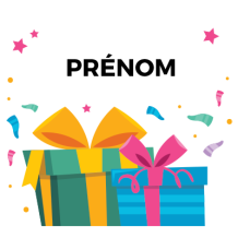 Cadeaux anniversaire style 2 pour bébé : petits trésors pour célébrer chaque moment spécial. Découvrez chez bebe-prenom.com.