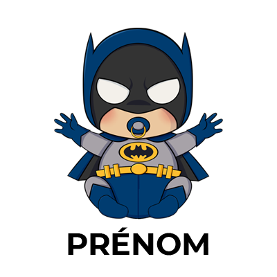 Tétine Batman Kids Logo Version-3 pour bébés, un accessoire ludique et tendance pour les fans de super-héros.