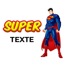 Tétine Superman pour bébé, idéale pour les petits héros en herbe. Disponible sur bebe-prenom.com.