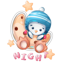 Animaux rigolos Pinguin Night : un compagnon tendre pour la nuit des tout-petits. Disponible sur bebe-prenom.com.