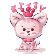 Animaux rigolos Kitty, un adorable accessoire pour bébé, parfait pour égayer les moments de douceur. Disponibles sur bebe-prenom
