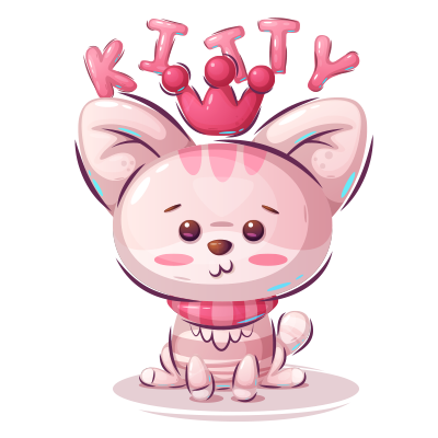 Animaux rigolos Kitty, un adorable accessoire pour bébé, parfait pour égayer les moments de douceur. Disponibles sur bebe-prenom