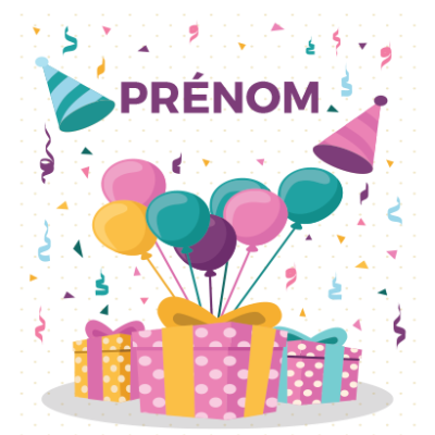 Décorez la fête de bébé avec le style Happy Birthday 5, parfait pour tétines et accessoires ! Découvrez sur bebe-prenom.com.