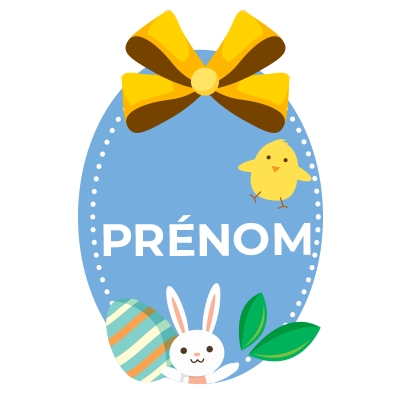Oeuf de Pâques Motif-2, un accessoire coloré et festif pour célébrer les premières fêtes de votre bébé. Disponible sur bebe-pren