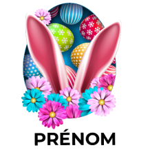 Oeuf de Pâques Motif-12, un accessoire coloré et festif pour égayer le quotidien de votre bébé. Disponibles sur bebe-prenom.com.