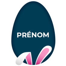 Oeuf de Pâques Motif-14, un accessoire amusant et original pour personnaliser les affaires de votre bébé. Disponibles sur bebe-p