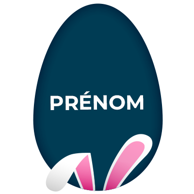 Oeuf de Pâques Motif-14, un accessoire amusant et original pour personnaliser les affaires de votre bébé. Disponibles sur bebe-p