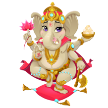 Tétine et accessoires pour bébé inspirés par Ganesha, symboles d\'amour et de sagesse. Disponible sur bebe-prenom.com.