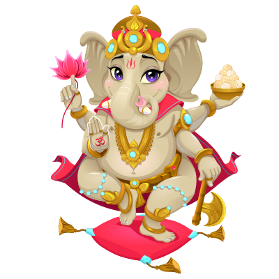 Tétine et accessoires pour bébé inspirés par Ganesha, symboles d\'amour et de sagesse. Disponible sur bebe-prenom.com.