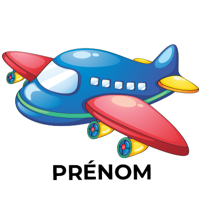 Jouet Avion Motif-1 coloré et ludique, parfait pour stimuler l\'imagination de votre bébé. Disponible sur bebe-prenom.com.