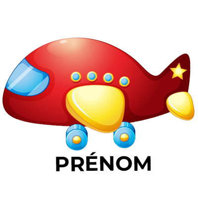 Jouet Avion Version 2 coloré pour éveiller l\'imagination de votre bébé. Idéal pour les heures de jeu sur bebe-prenom.com.
