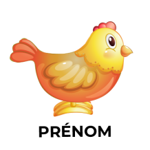 Jouet Poule coloré et ludique, idéal pour éveiller bébé tout en s\'amusant chez bebe-prenom.com.