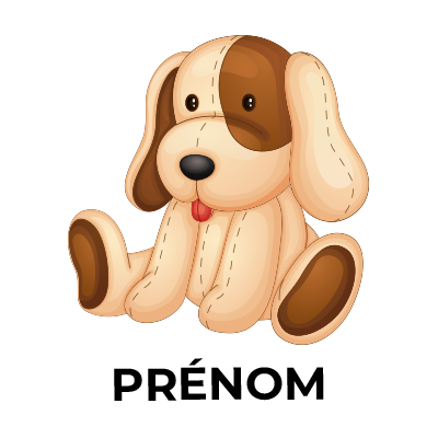 Jouet Chiot en peluche doux pour divertir bébé en toute sécurité. Parfait pour câliner et faire découvrir le monde des animaux.