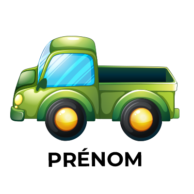Jouet camionette verte, idéal pour les petites mains curieuses. Amusez votre bébé avec ce jouet coloré et ludique.