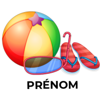 Jouet ballon masque et tong de plage, parfait pour les journées ensoleillées et ludiques avec votre bébé. Disponible sur bebe-pr