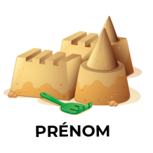 Jouet château de sable, idéal pour développer la motricité de bébé tout en s\'amusant au bord de l\'eau. Disponible sur bebe-pre