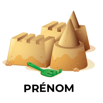 Jouet château de sable, idéal pour développer la motricité de bébé tout en s\'amusant au bord de l\'eau. Disponible sur bebe-pre