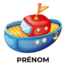 Jouet bateau Motif-4, parfait pour stimuler l\'imagination de votre bébé. Idéal pour un moment de jeux apaisants.