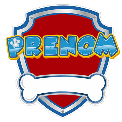 Logo Pat Patrouille pour accessoires de bébé. Explorez notre collection sur bebe-prenom.com.