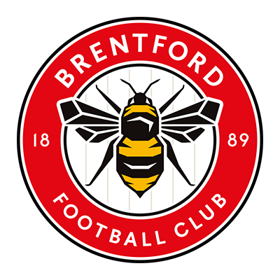 Logo du Brentford Football Club, parfait pour les accessoires de bébé sur bebe-prenom.com.