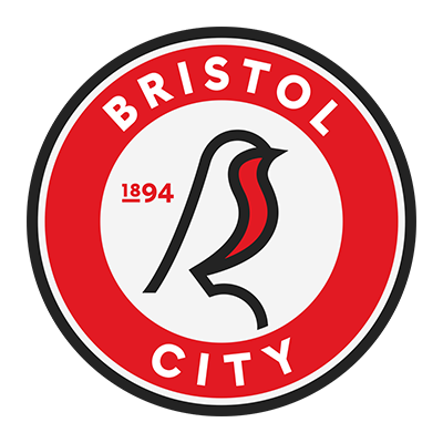 Logo du Bristol City Football Club, parfait pour les vêtements et accessoires pour bébé sur bebe-prenom.com.
