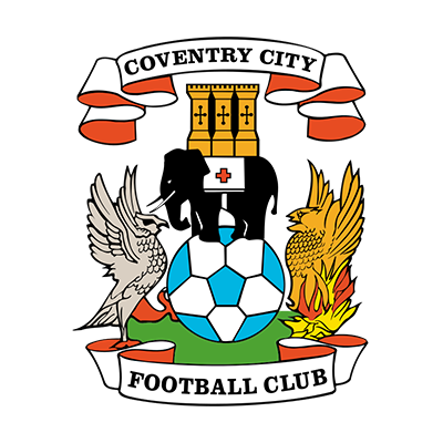 Logo du Coventry City Football Club pour articles pour bébé, parfait pour afficher l\'esprit d\'équipe de votre petit.