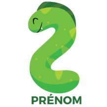 Numéro deux joyeux pour un anniversaire stylé, parfait pour célébrer les 2 ans de votre bébé ! Découvrez plus sur bebe-prenom.co