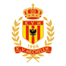 Logo du Yellow Red KV Malines, parfait pour habiller bébé avec style et esprit d\'équipe. Disponible sur bebe-prenom.com.
