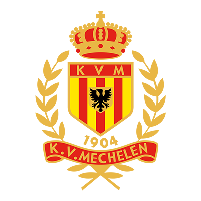 Logo du Yellow Red KV Malines, parfait pour habiller bébé avec style et esprit d\'équipe. Disponible sur bebe-prenom.com.