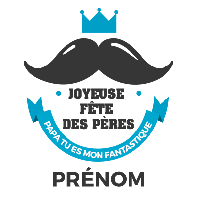 Visuel festif pour célébrer la Fête des Pères, idéal pour les articles pour bébé sur bebe-prenom.com.