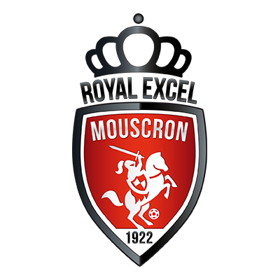 Logo Royal Excel Mouscron, parfait pour les vêtements et accessoires de bébé sur bebe-prenom.com.